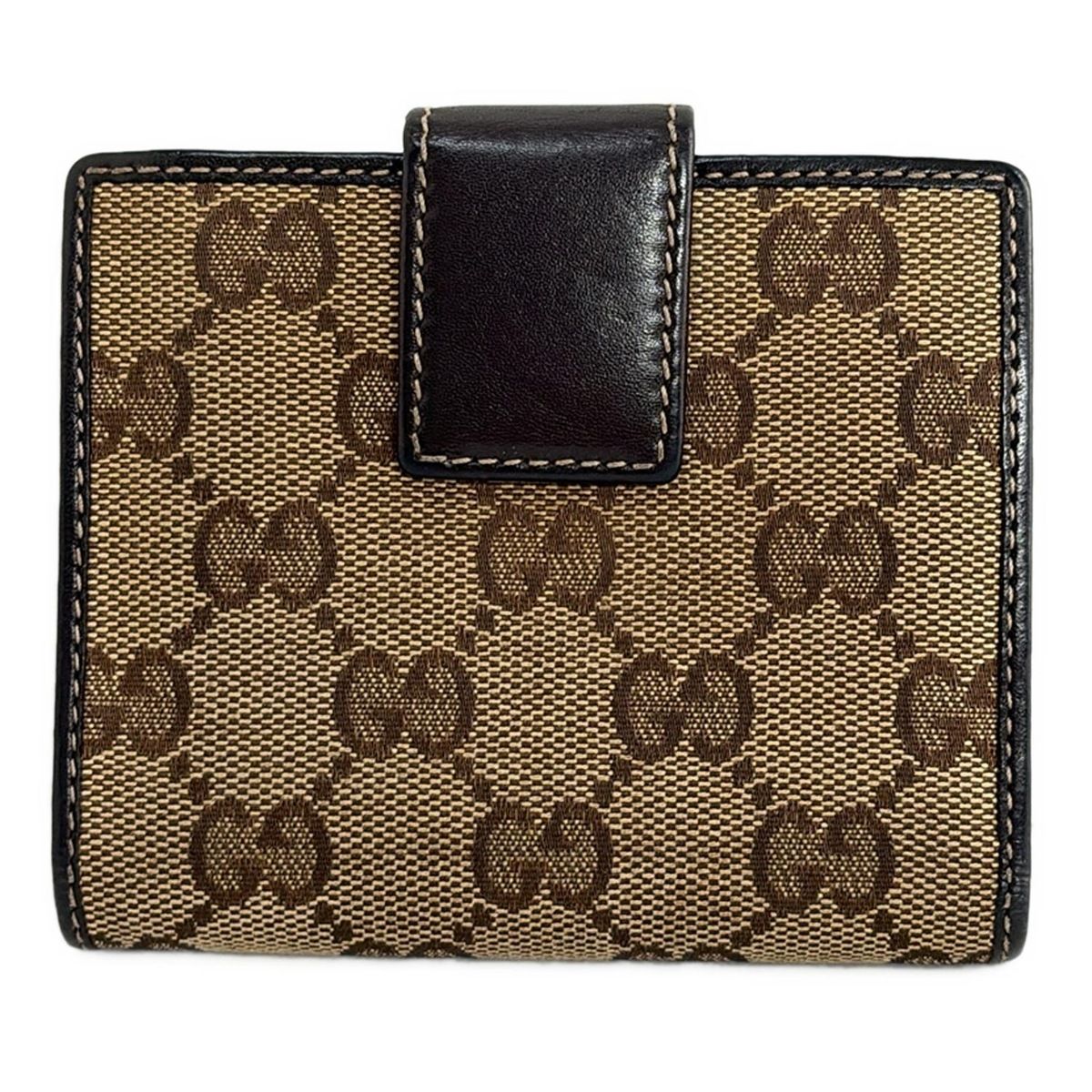 GUCCI(グッチ) Wホック財布 グッチョリ,GG柄 224224 ベージュ×ダーク  