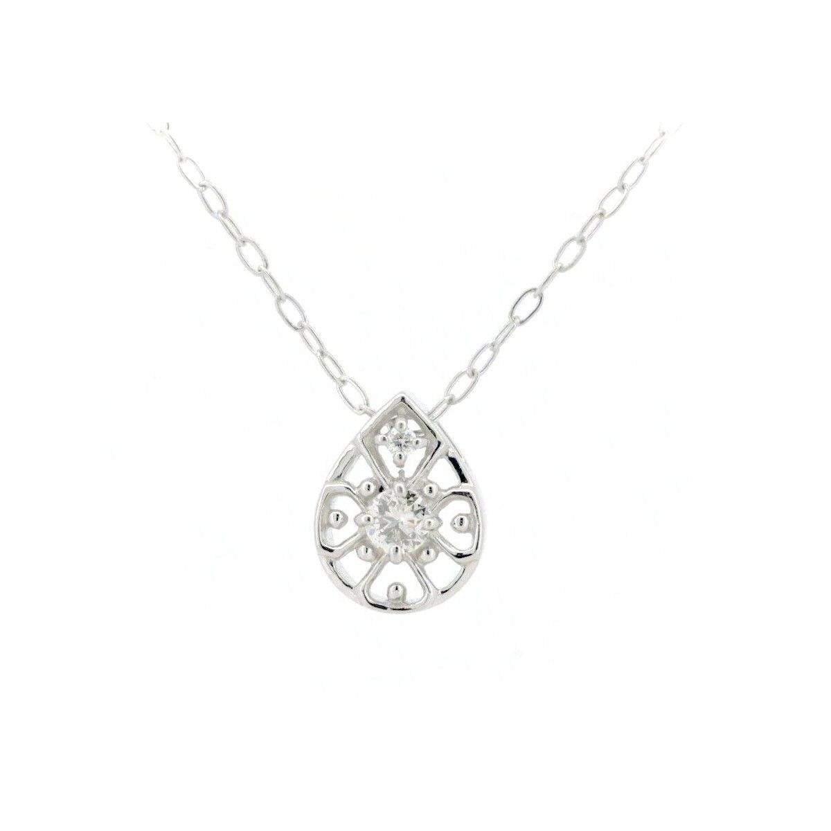 オーバーエクセレント ダイヤモンド ネックレス 0.03ct Pt950 オーバーエクセレント ダイヤモンド ネックレス 0.03ct Pt950