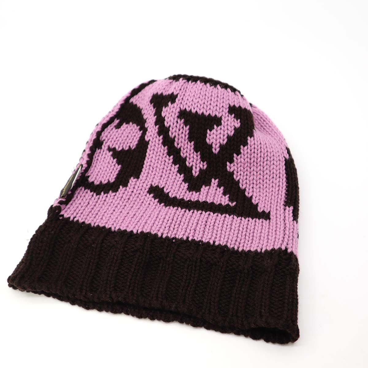 LV ニット帽 ボネ グランフロア ニット レディース M72397 ブラウン