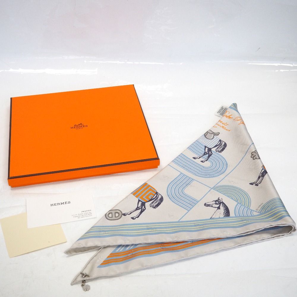 Th968234 エルメス スカーフ 三角スカーフ カレ70 トライアングル