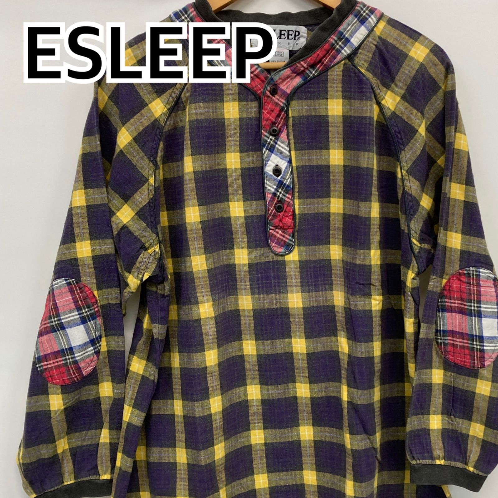 ESLEEP トップス 長袖 アンサンブル メンズ レディース パープル イエロー CT1076