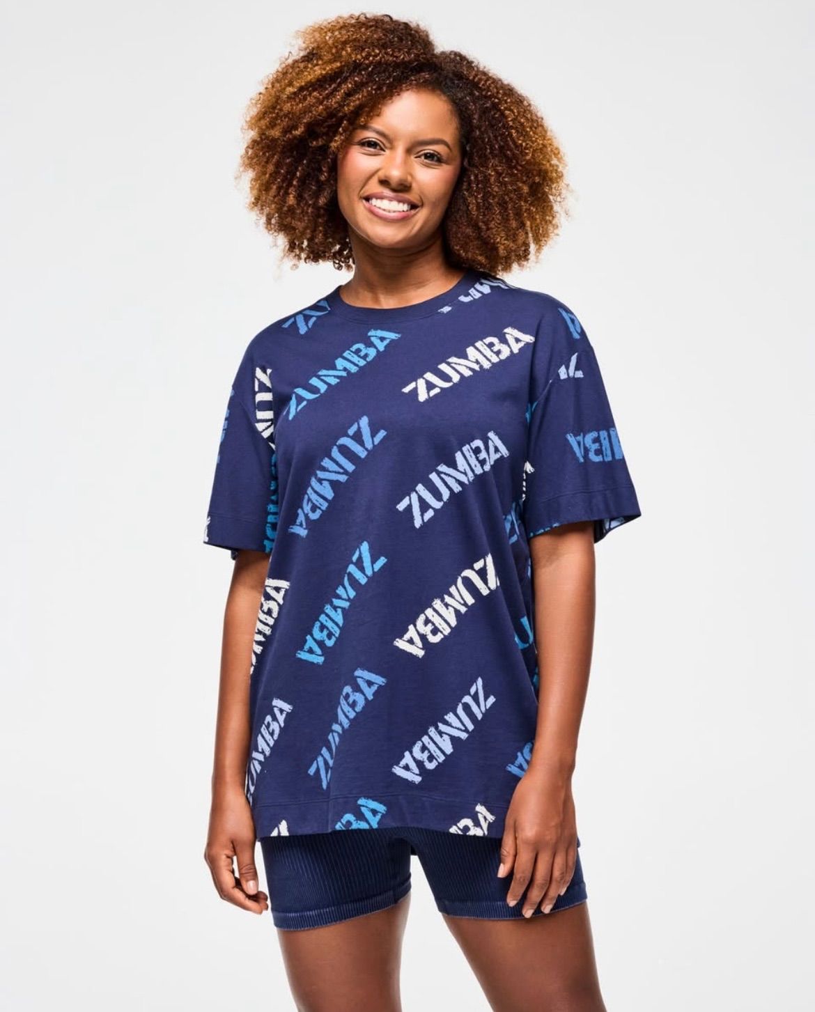Blue Jean Oversized Crew Neck Top ズンバ 正規品 ZUMBA - メルカリ