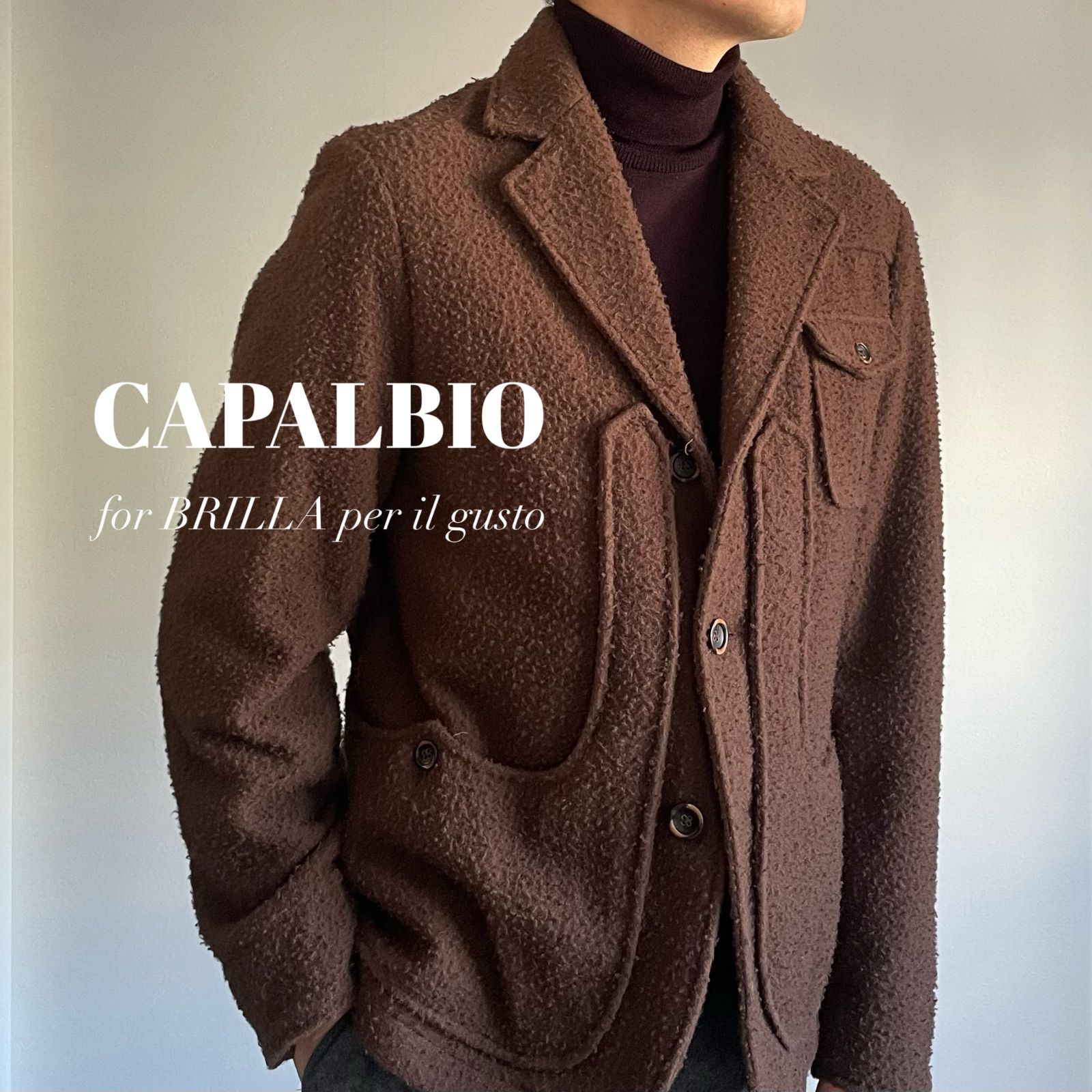 CAPALBIO × BRILLA per il gust　カセンティーノ　ハンティング　ジャケット　イタリア製