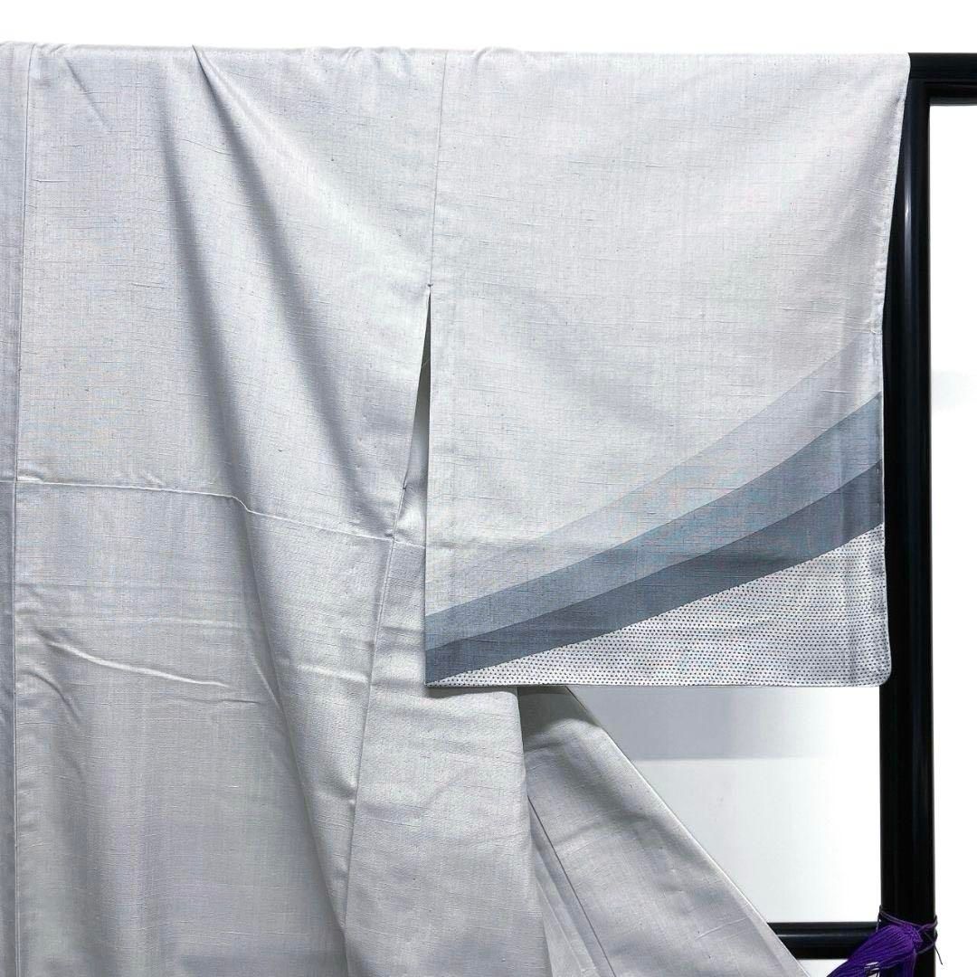 平和屋着物○伝統工芸士 田島輝久 訪問着 変わり格子 正絹 逸品 AAAZ4771ck