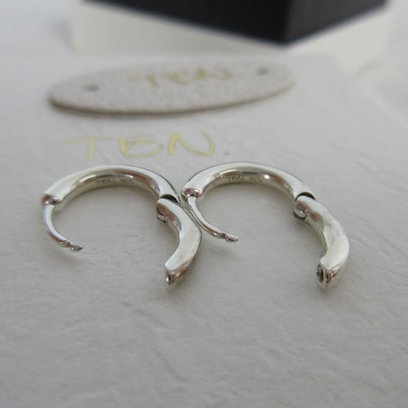 ten. ペールピアス シルバー925 TEN. テン ピアス リング フープ ペア シルバー925 アクセサリー