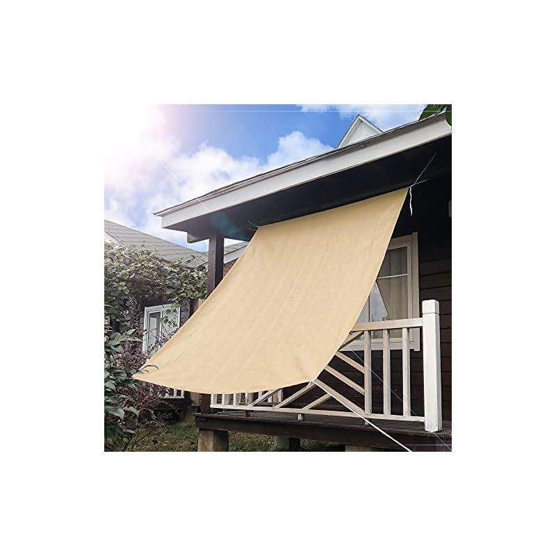 HIRARI 日よけ シェード 日除け シェード オーニング 簡単設置 （200×300cm） 砂色