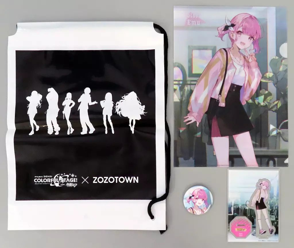 鳳えむ グッズセット 「プロジェクトセカイ カラフルステージ! feat. 初音ミク×ZOZOTOWN」 キャラクターグッズ 中古】グッズセット 鳳えむ グッズセット 「プロジェクトセカイ