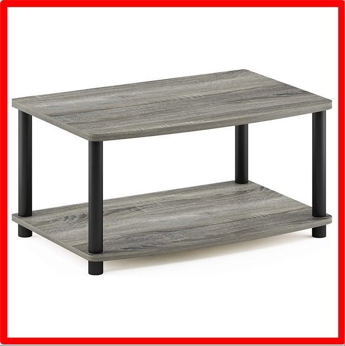 【送料無料 】フレンチオークグレー/ブラック Style: 2段 フリノ(Furinno) テレビ台 2段 24型テレビ対応 フレンチオークグレー/ブラック 幅