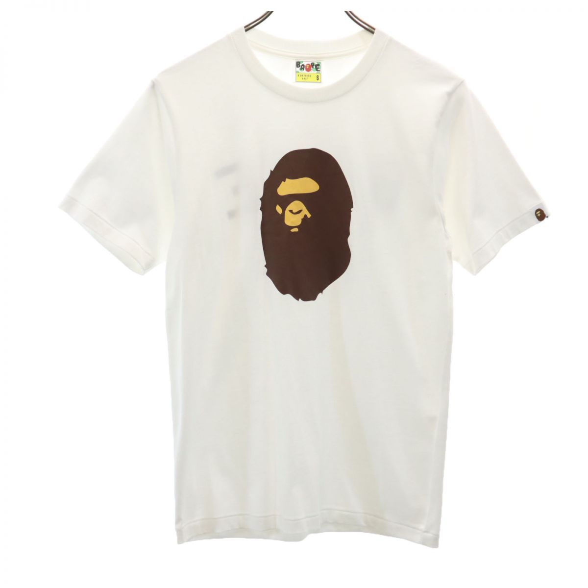 アベイシングエイプ 半袖 Tシャツ S 白 A BATHING APE メンズ 古着 【240318】 メール便可