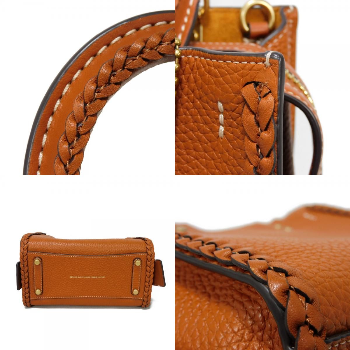 COACH コーチ ローグ 20 ブレイド ペブル レザー ブラウン 2WAY COACH コーチ ローグ 20 ブレイド ペブル レザー ブラウン 2WAY