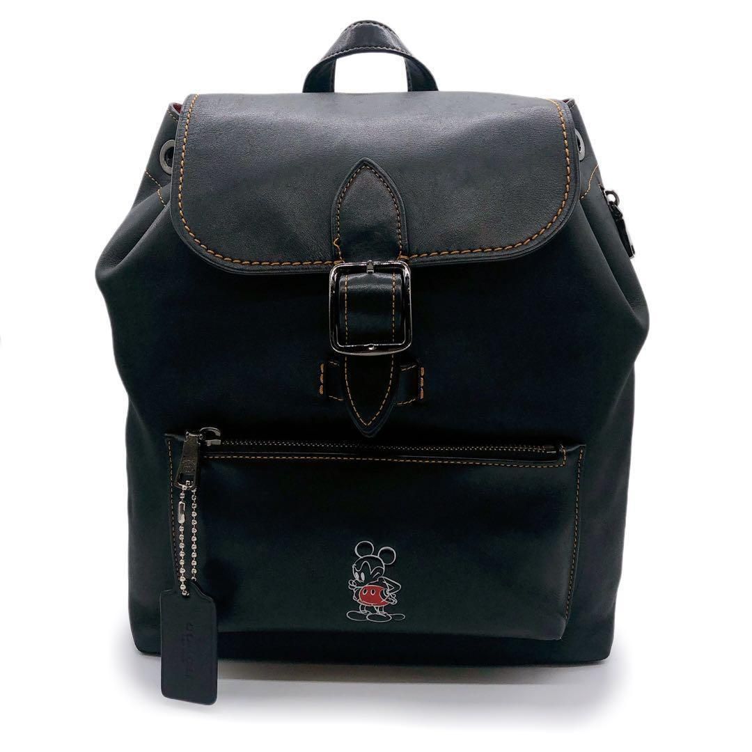 COACH コーチ レザー 10115 ミッキーコラボ リュック リュックサック  