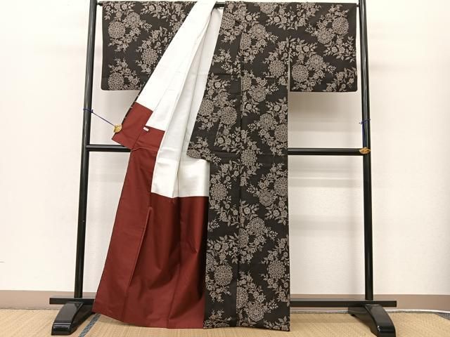 平和屋着物○本場琉球絣 正絹 逸品 BAAT6628hv