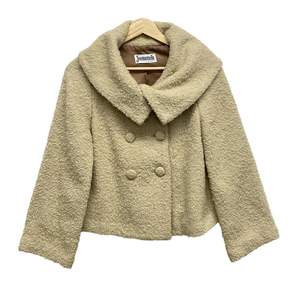 JOCOMOMOLA ホコモモラ コート サイズ40 XL レディース - アイボリー 長袖|ショート丈|ダブル|秋|冬