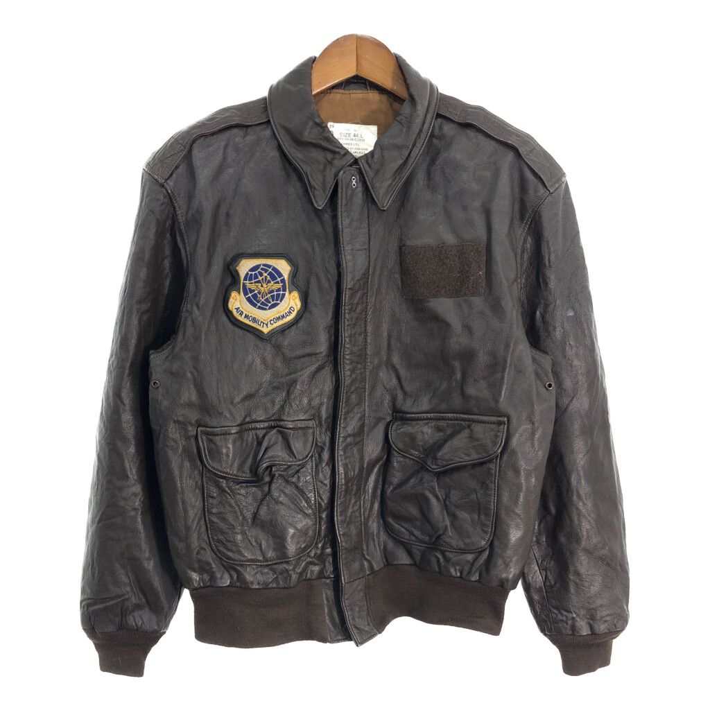 90年代 USA製 AVIREX アヴィレックス A-2 レザーフライトジャケット