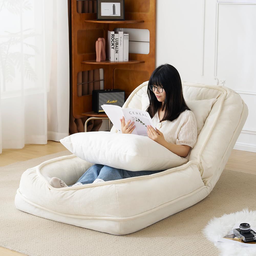 6段リクライニング可能 奥行き170 クッション付き bed