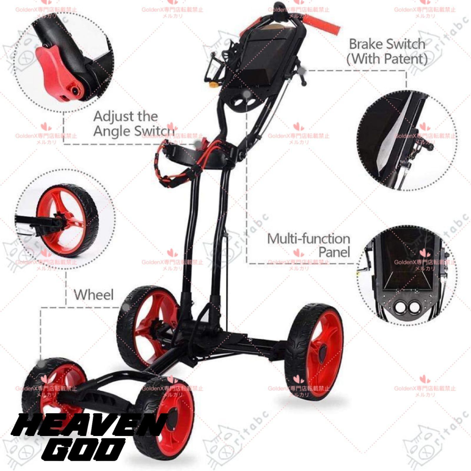 clicgear 8+ ゴルフ用プッシュカート 4輪折り畳み式 フルセット 美品 clicgear 8+ ゴルフ用プッシュカート 4輪折り畳み式 フルセット 美品