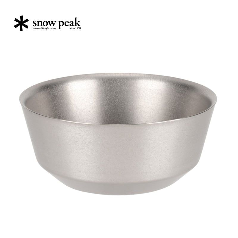 スノーピーク snow peak チタンダブルボウル 600