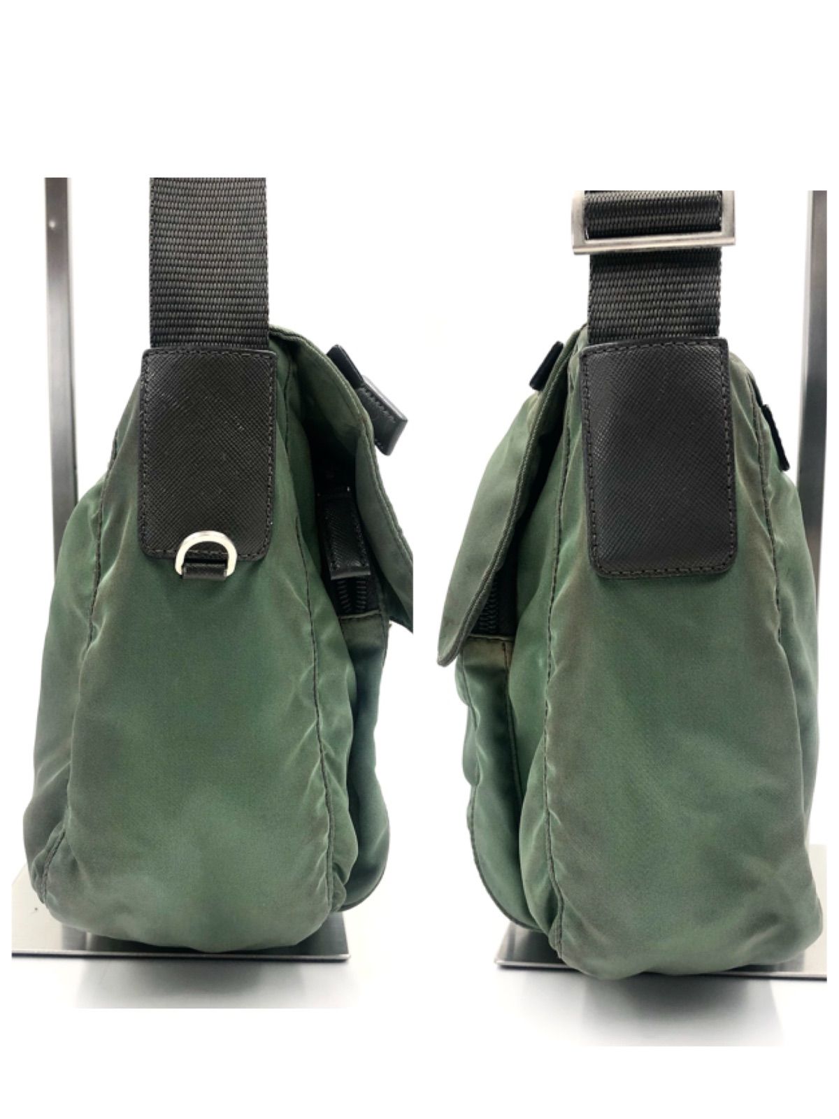 PRADA プラダ テスートナイロン 三角プレート ショルダーバッグ 