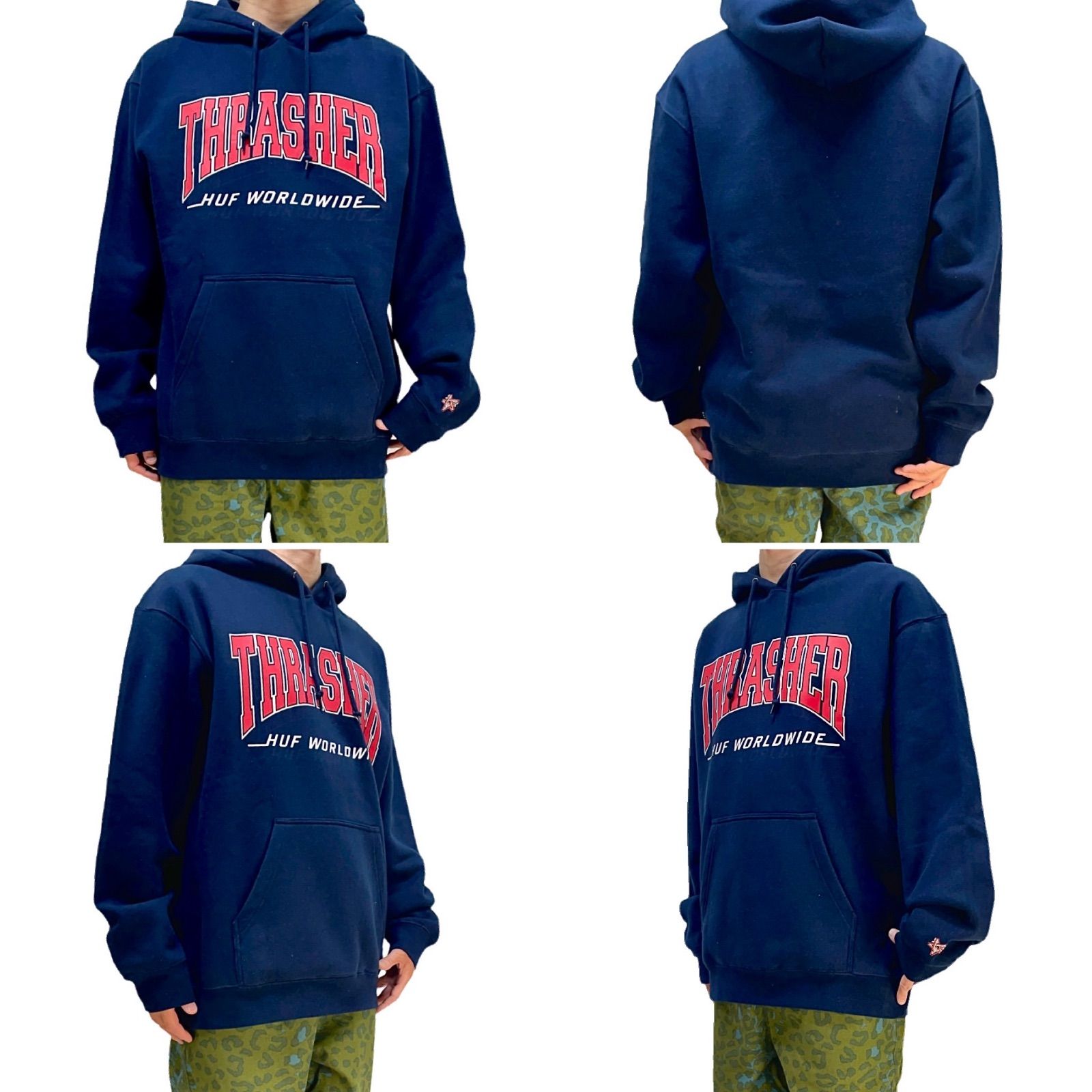 OBEY オベイ 迷彩 フード コーチジャケット × HUF ハフ THRASHER 