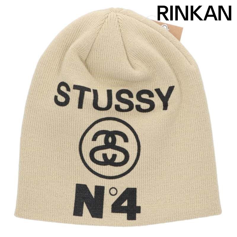 ステューシー 25SS SKULLCAP NUMBER4 ロゴビーニー帽子 メンズ ONE SIZE