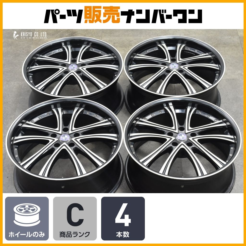 アルファード ヴェルファイアなどに warwic 20in 8.5J 35 PCD114.3 4本 レクサス 10系 NX ハリアー RAV4 エクストレイル インチアップ