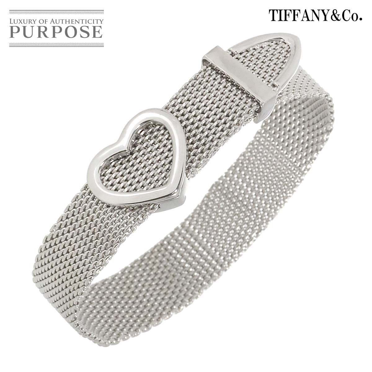 ティファニー TIFFANY&CO. サマセット ハートメッシュ ブレスレット 
