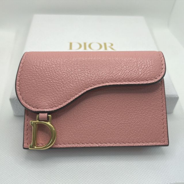 特価 ディオール カードケース S5611CCEH ロゴ 色:PINK-ピンク系  