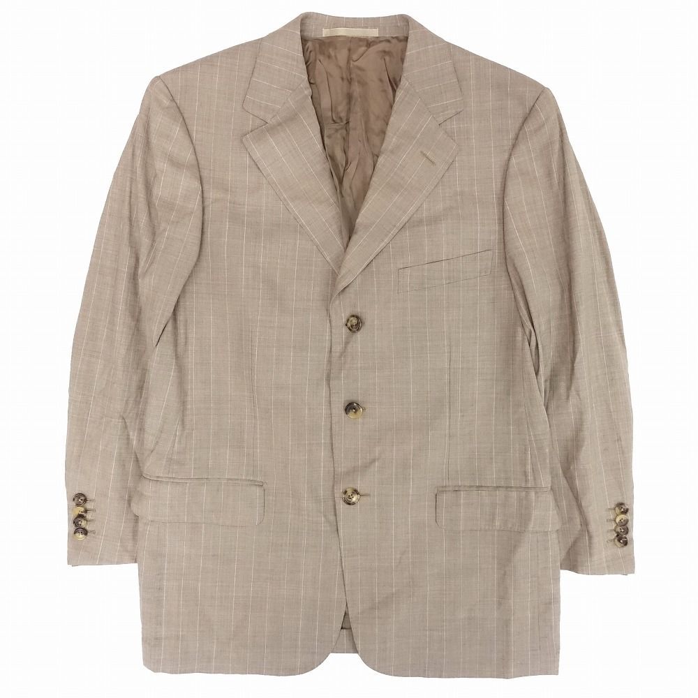 Ermenegildo Zegna ゼニア シルク リネン テーラード Sサイズ Ermenegildo Zegna テーラード リネン シルク 50 本切羽