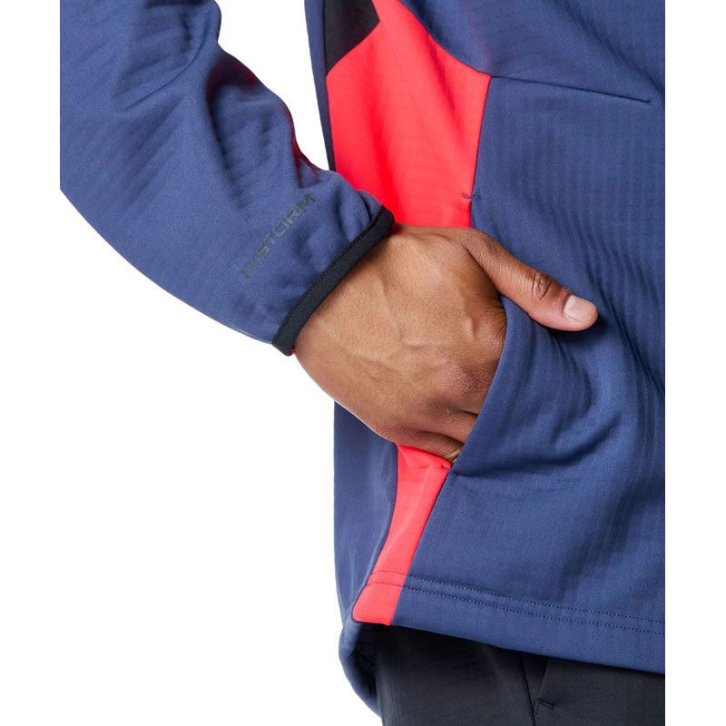 新型 UNDER ARMOUR アンダーアーマー UA WINTER KNIT 3 LAYER FULL-ZIP HOODIE マルチスポーツ トレーニングシャツメンズ 6007393-403 Washed Navy お得