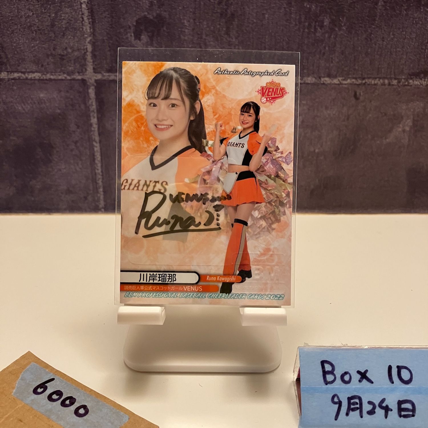 ジャイアンツ VENUS 矢作明子 サイン入りチェキ BBM チアリーダー ジャイアンツ ヴィーナス 矢作明子 サイン チェキ