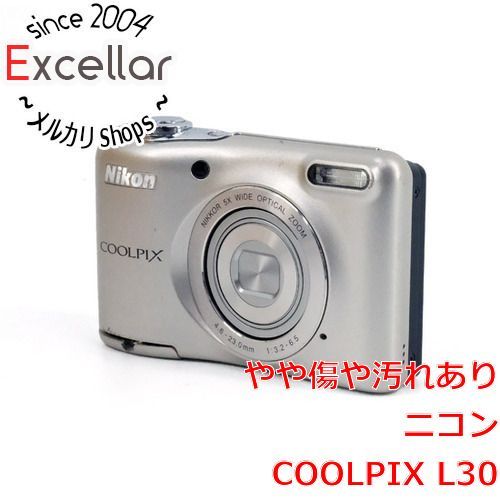 bn:6] Nikon デジカメ COOLPIX L30 シルバー 2005万画素 本体のみ 本体 