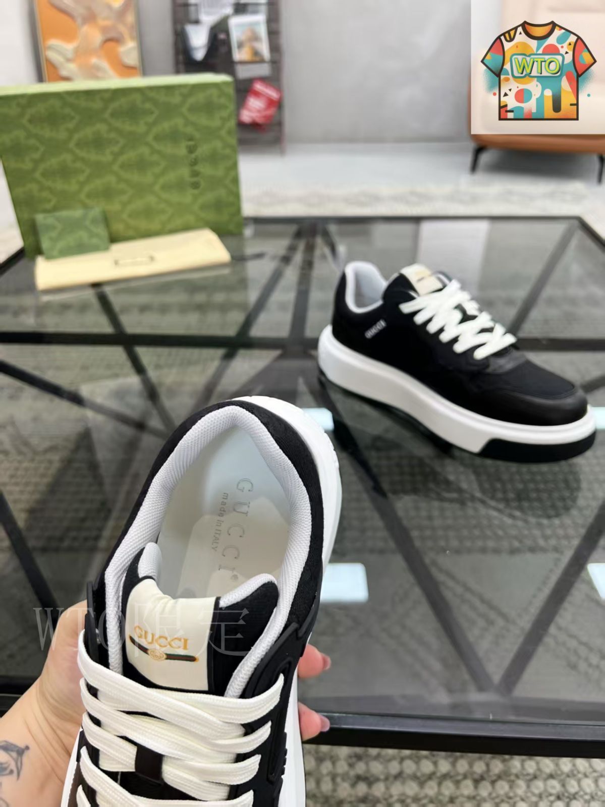 みのりゅうGUCCI メンズ　シューズ✨ グッチ GUCCI スニーカー メンズ エース シューズ 386750-02JR0