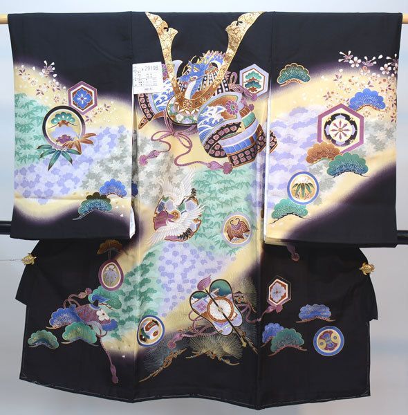 お宮参り 産着 男児 男の子 正絹 のしめ 豪華絢爛 金刺繍 着物 祝着 初