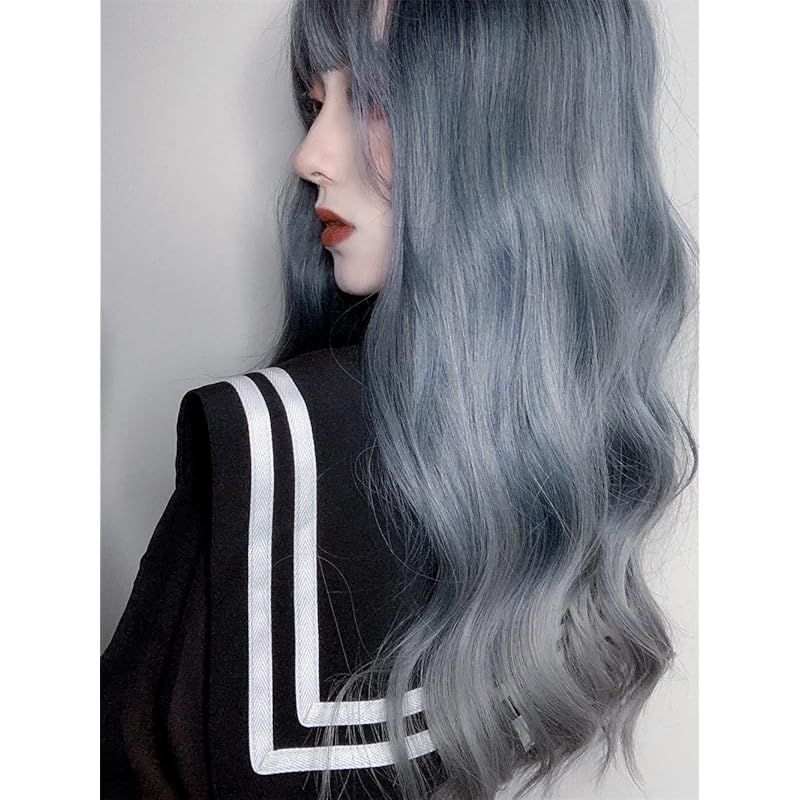 Eileen ロング カール ゴールド ウィッグ パーマ フルウ