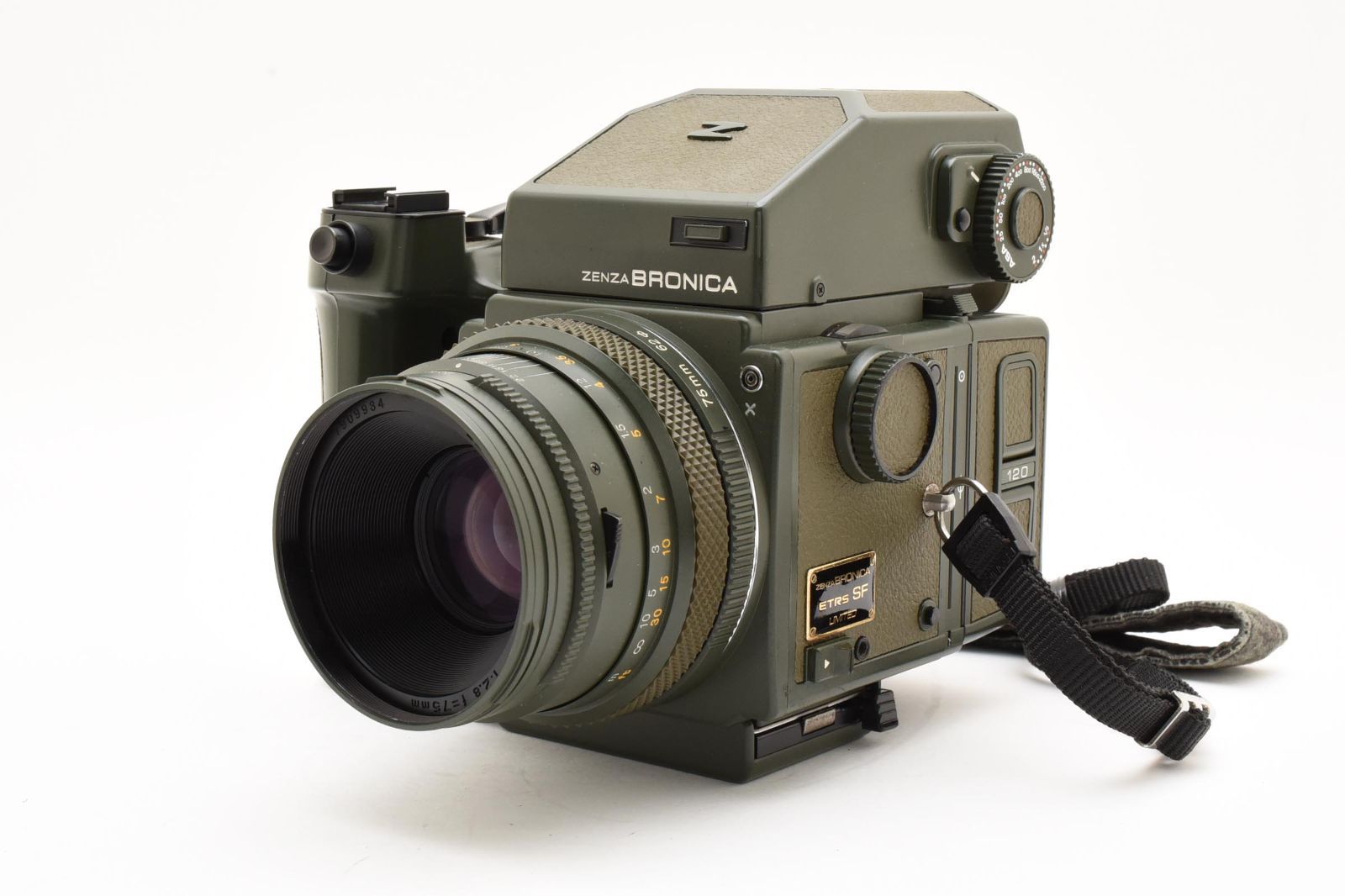 Zenza Bronica ETRS SF LIMITED グリーン ゼンザ ブロニカ 中判フィルム カメラ EII 1 2 8 75 mm A 0263