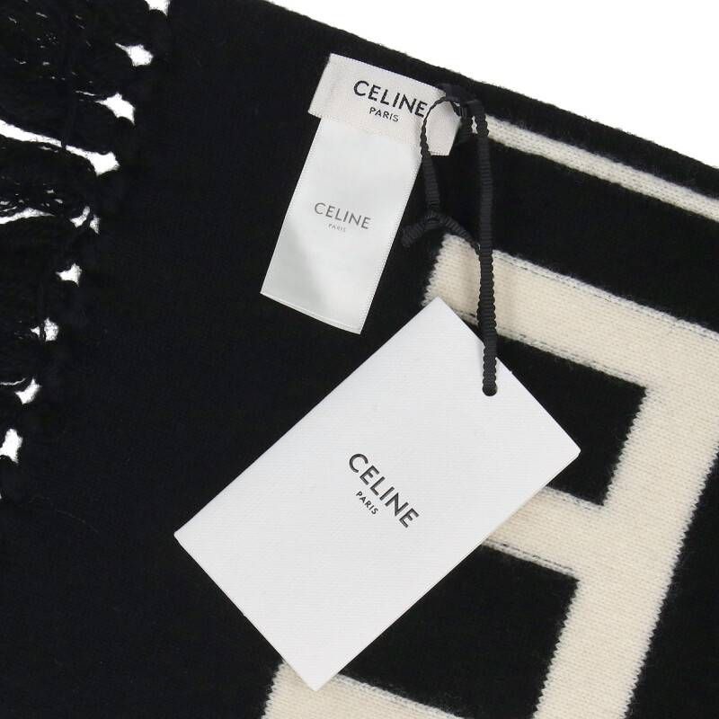 セリーヌバイエディスリマン 2A95Q227O ウールカシミアロゴスカーフ  