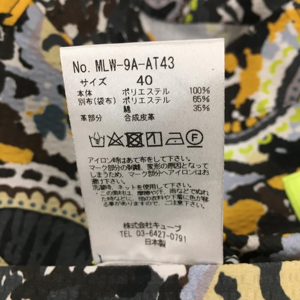 超 マークアンドロナ ショートパンツ グレー×オレンジ 総柄 サッカー生地 スカル レディース 40 L ゴルフウェア MARK＆LONA LLC-HASEGAWATOSO_COM