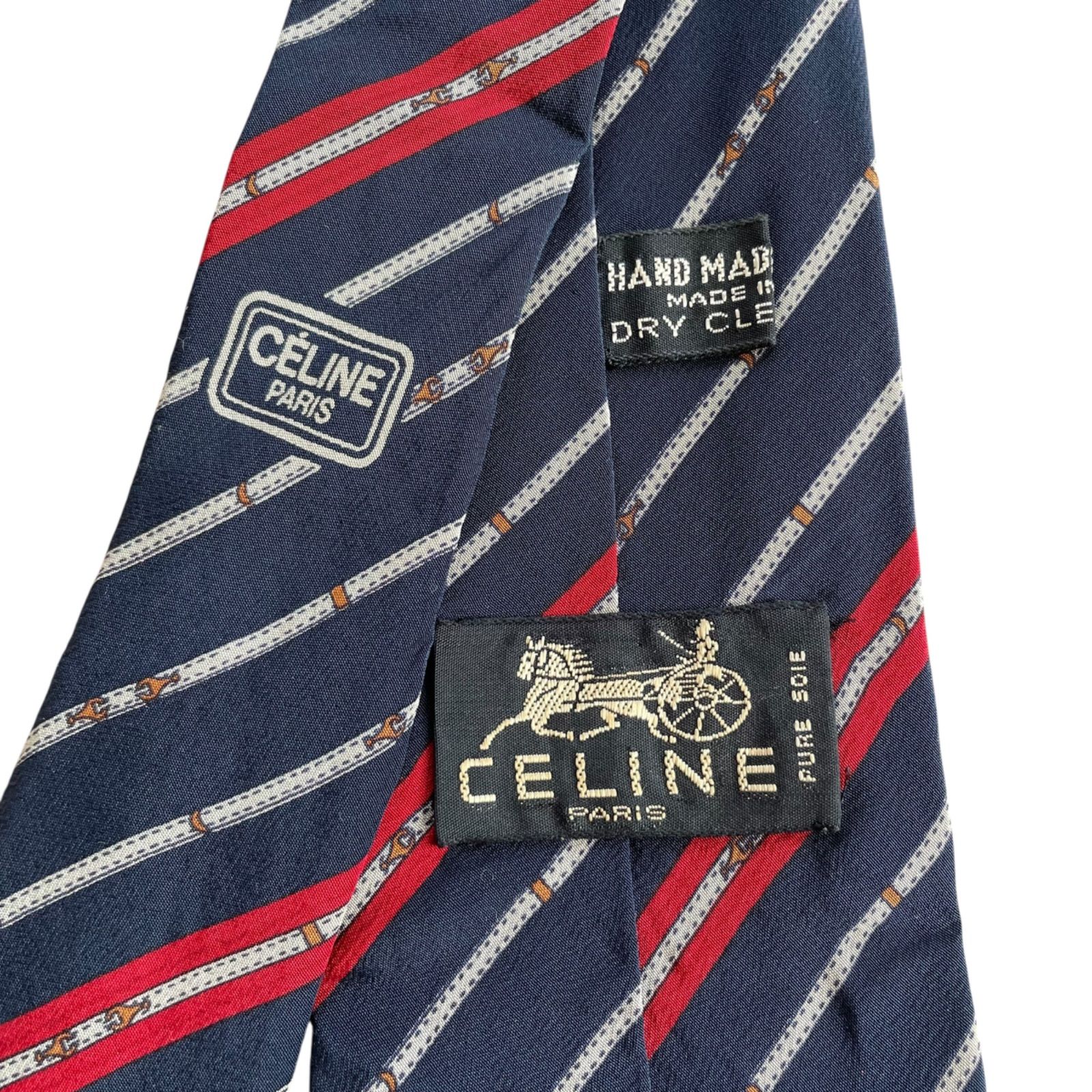 Z1405 CELINE セリーヌ ネクタイ 3本セット メンズ - メルカリ