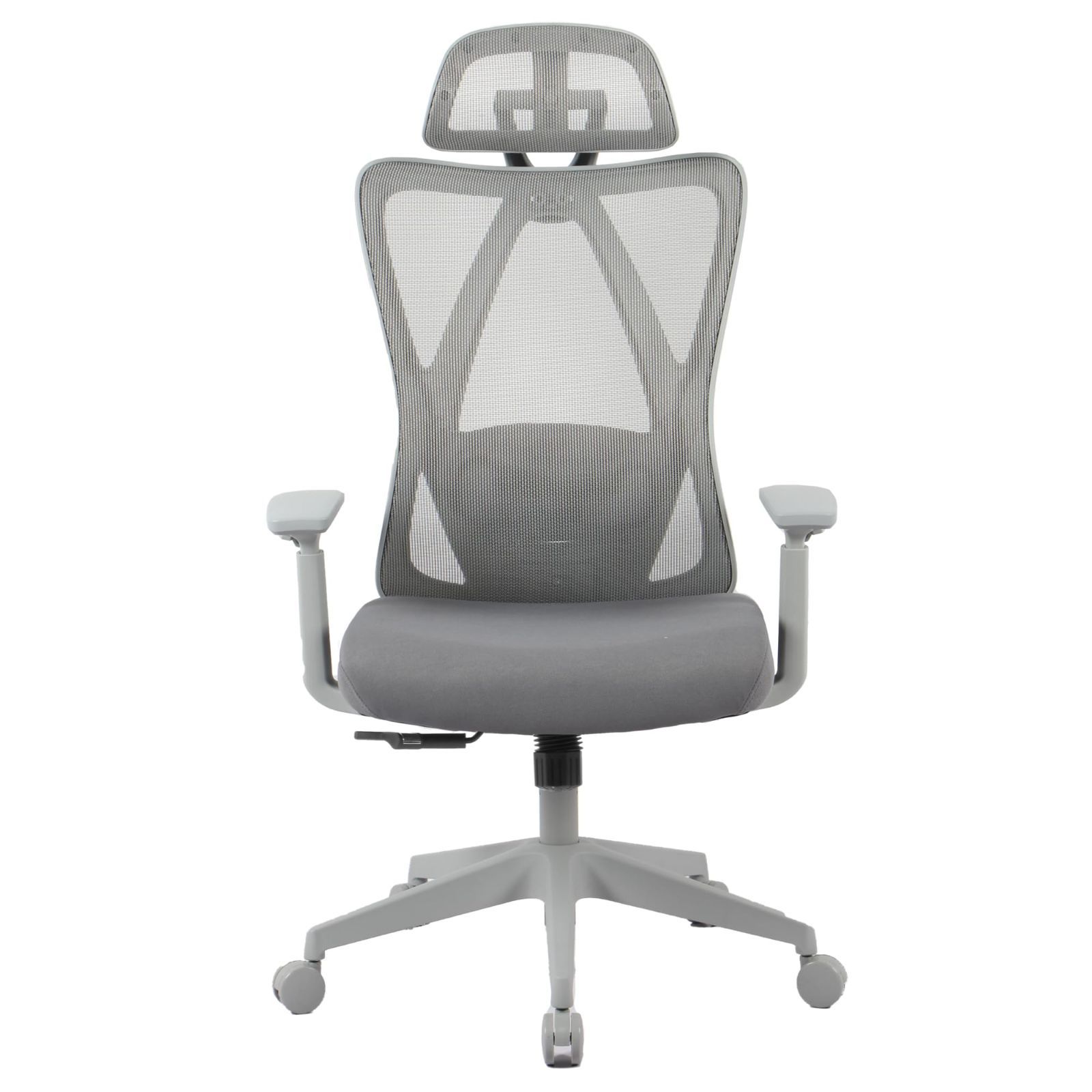肉厚座面 メッシュ素材 2Dランバーサポート 3Dアームレスト 強弱調節 固定 2Dヘッドレスト ロッキング機能 在宅勤務 調節 C5 ウレタン デスクチェア オフィスチェア グレー FLEXISPOT