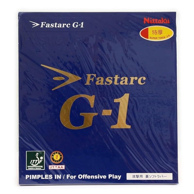 ニッタク(Nittaku) 卓球 ラバー ファスタークG-1 裏ソフト テンション レッド 厚 NR8702
