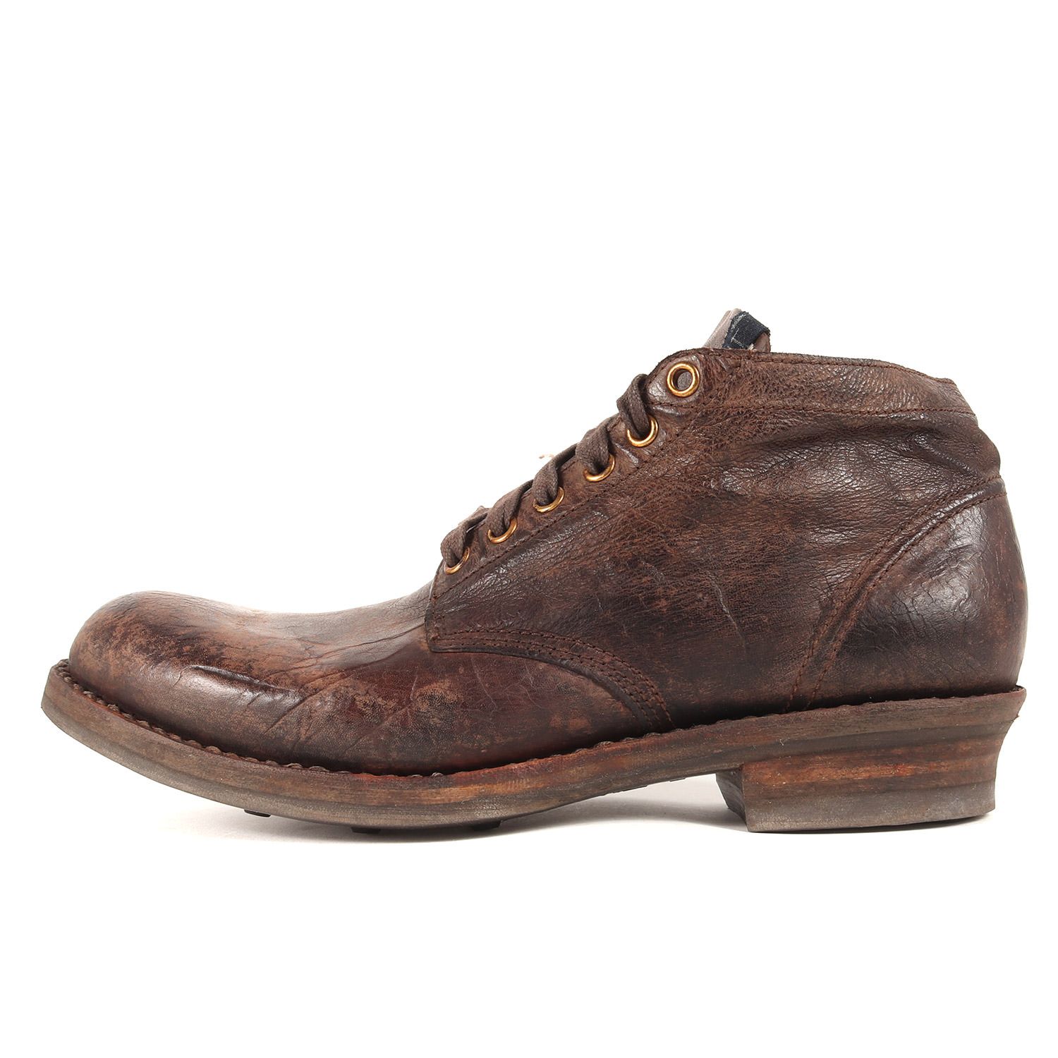 visvim ビズビム サイズ:27.5cm 22SS I.C.T BRIGADIER BOOTS MID ブリガディア ブーツ ミッド 泥染め レザー ブーツ ダークブラウン US9.5 シューズ 靴 ブランド【メンズ】 新品 visvim ビズビム サイズ:27.5cm 22SS I.C.T BRIGADIER BOOTS MID
