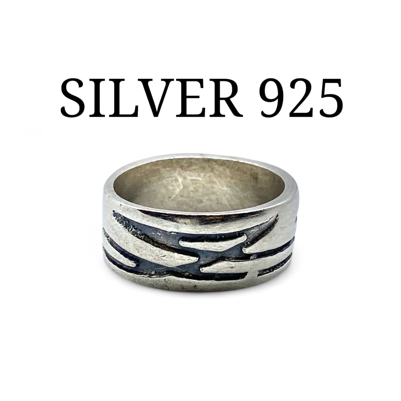抜群のエイジング】アートワーク Silver 925 刻印 90s Vintage