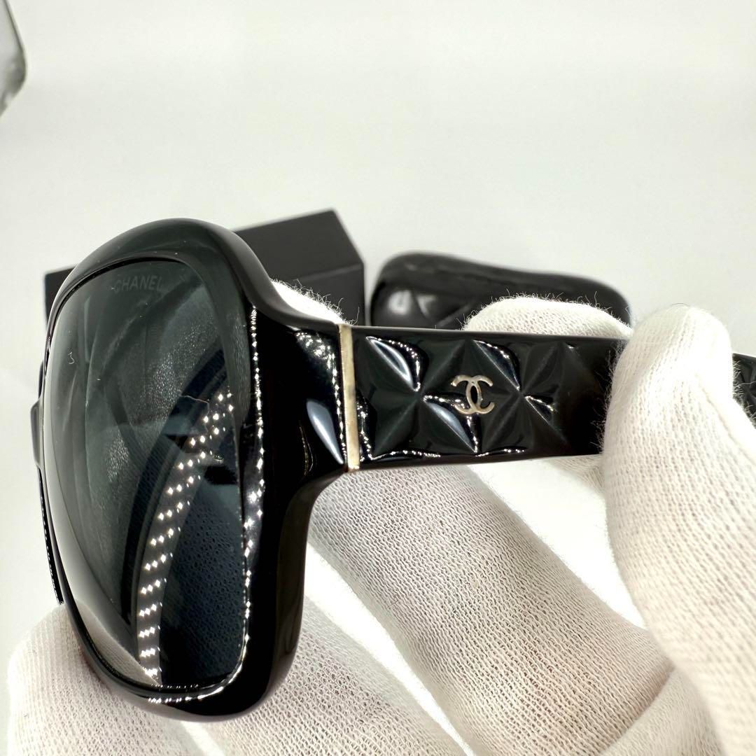 CHANEL サングラス 5124 ココマーク マトラッセ ブラック シルバー