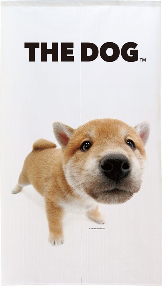のれん 暖簾 洋風 いぬ 犬 THE DOG 柴犬赤1 85×150cm 日本製