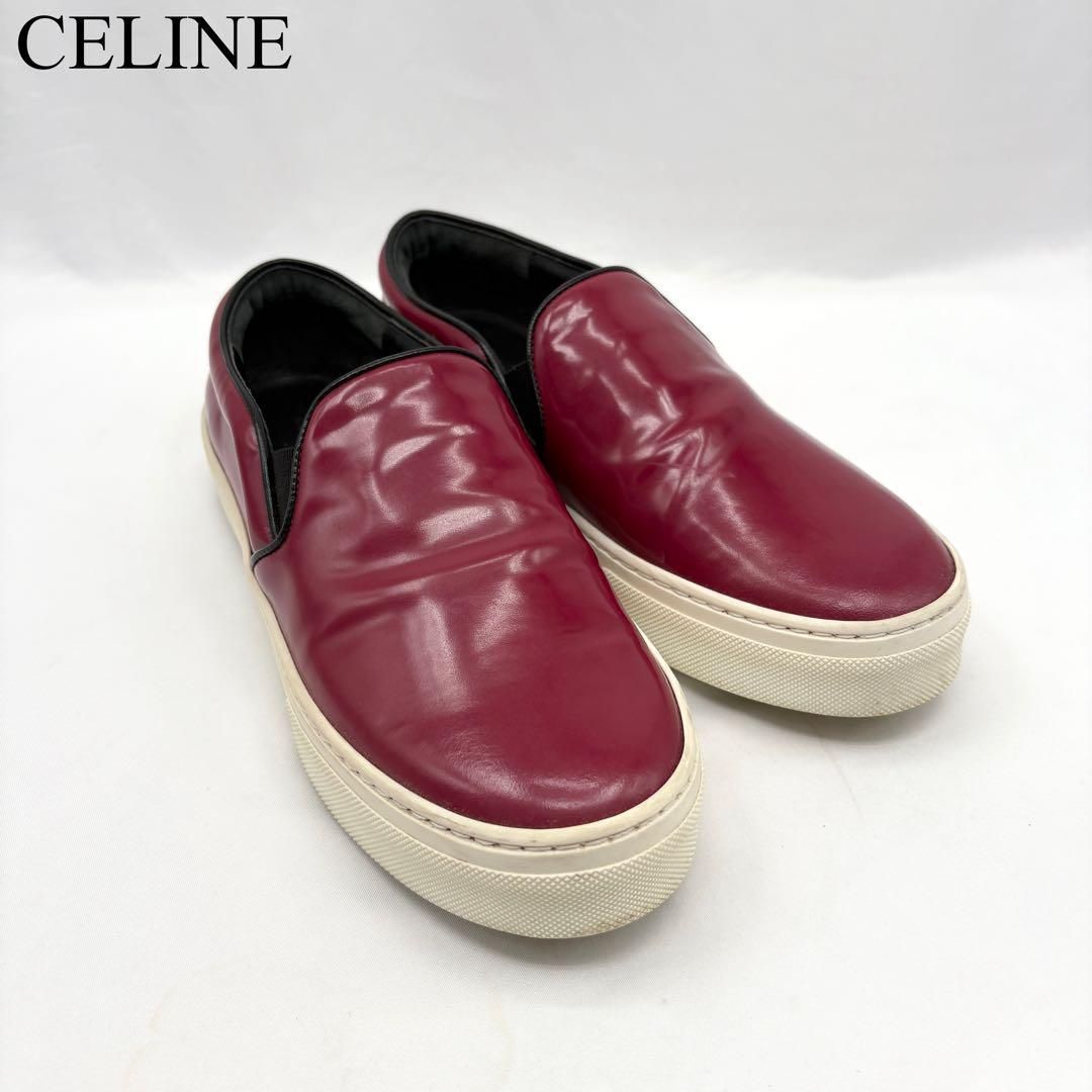 美品✨ CÉLINEセリーヌ フィービー期 パイソン スリッポン 37 美品✨ CÉLINEセリーヌ フィービー期 パイソン スリッポン 37
