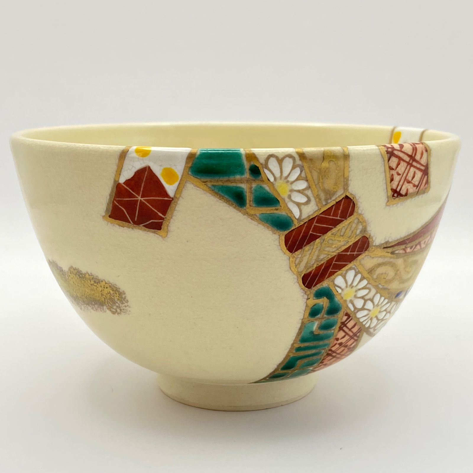 仁清写 束のし 束熨斗 茶碗 御室窯 茶道具 共箱あり 新品未使用
