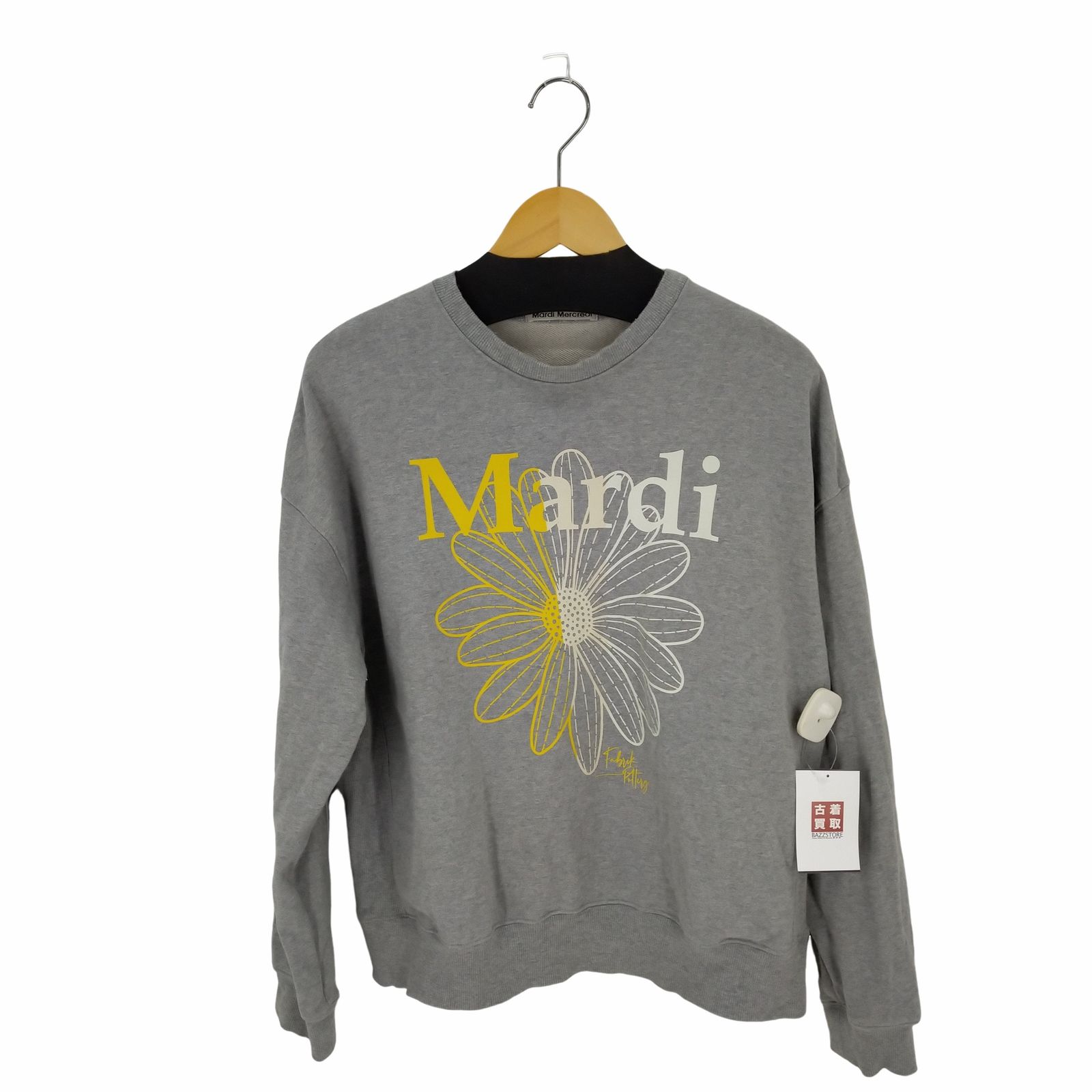 Mardi Mercredi フラワープリント トレーナー代官山限定 マルディメクルディ“花の刺繍”スウェットが代官山限定で、ホワイト