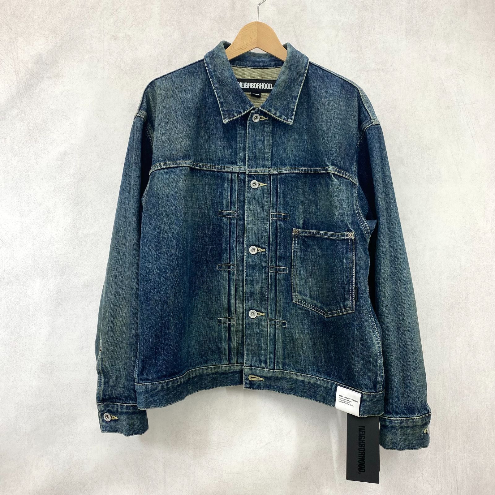 美品 NEIGHBORHOOD ネイバーフッド 242XBNH-JKM02 WASHED DENIM
