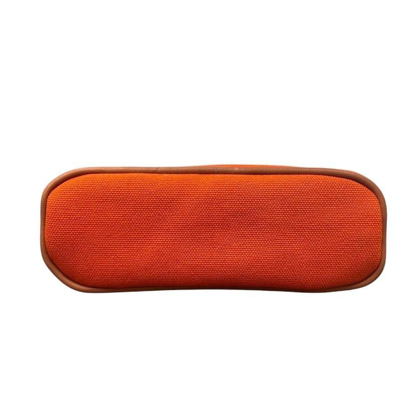 エルメス HERMES ボリードポーチミニミニ オレンジ SV金具