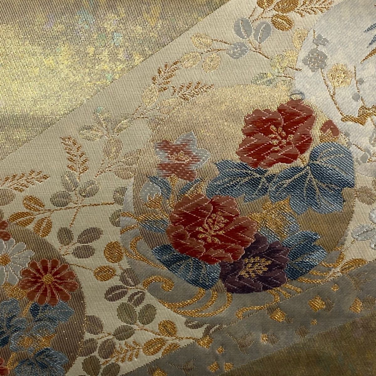 袋帯 秀品 琳派裂取文 金糸 箔 金色 六通 正絹 USTAUSTRALIA_COM_AU